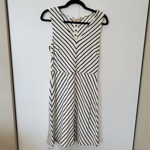 Banana Republic V Neck Striped Dress